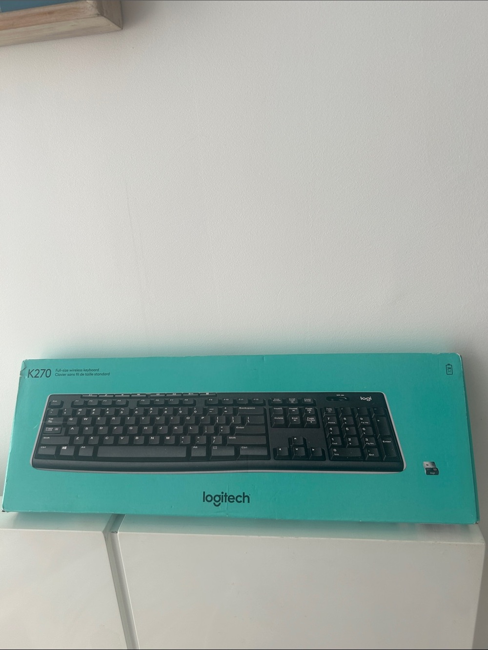 Logitech Black Wireless Keyboard K270 - Full-Size Layout